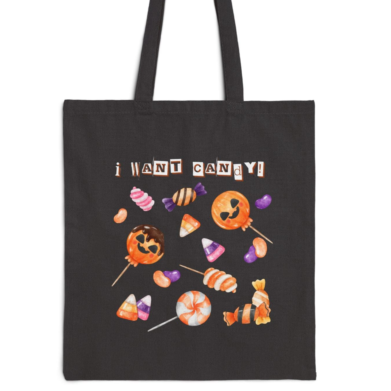 Halloween Tote Bag-I Want Candy