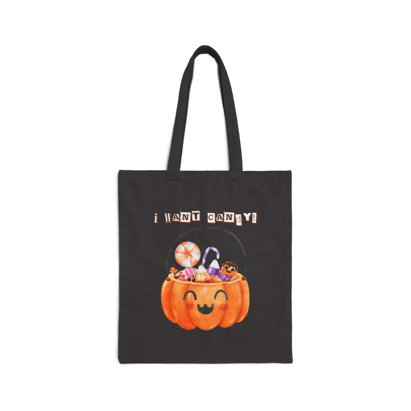 Halloween Tote Bag-I Want Candy