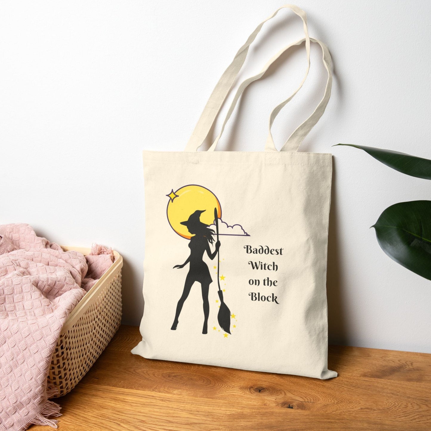 Halloween Tote Bag-Baddest Witch on the Block