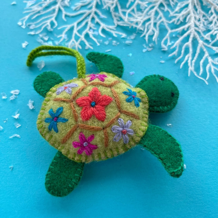 Wool Ornament-Sea Turtle