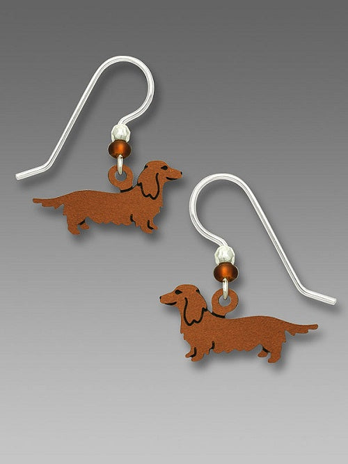 Long Haired Doxie Earrings