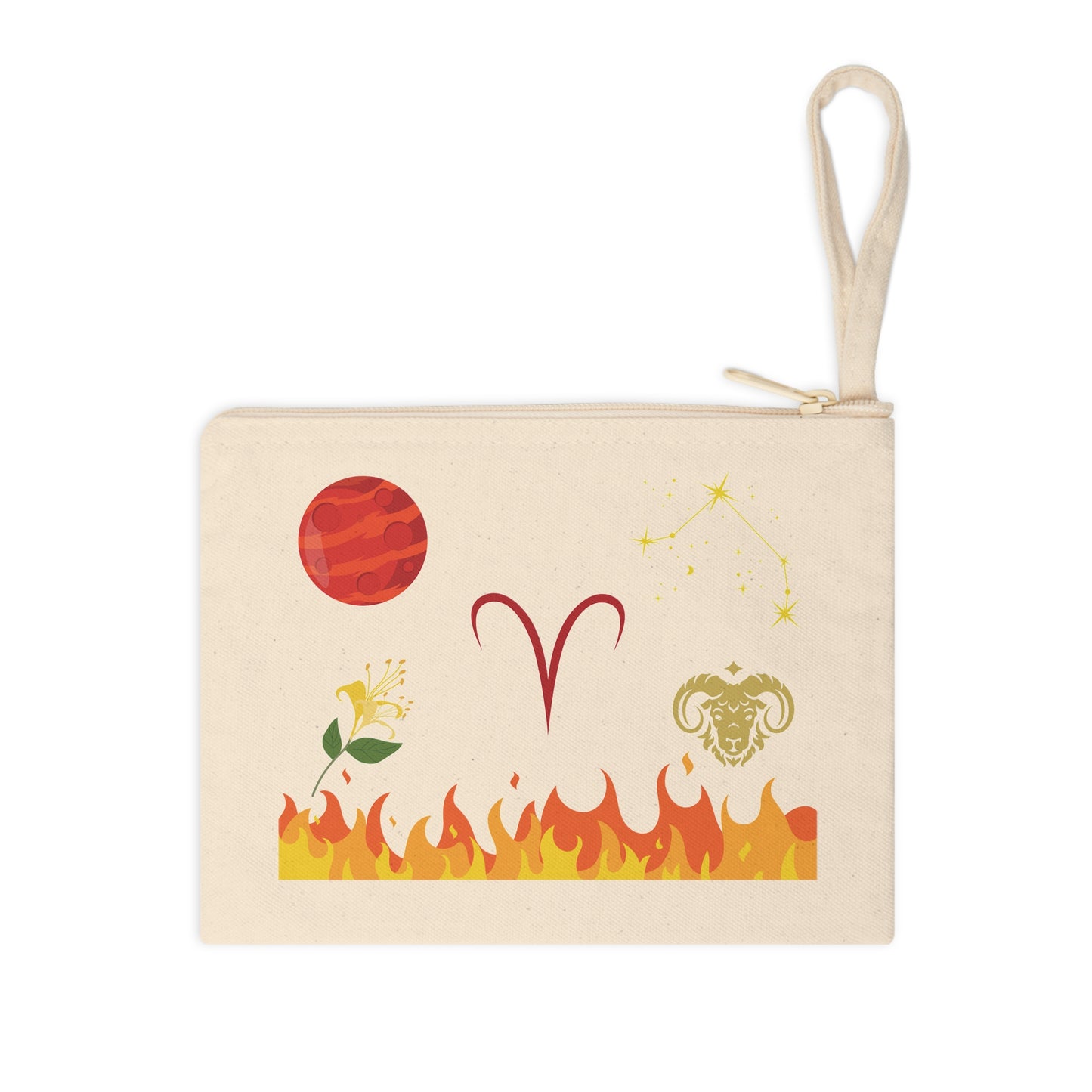 Zodiac Zipper Pouch-Aries