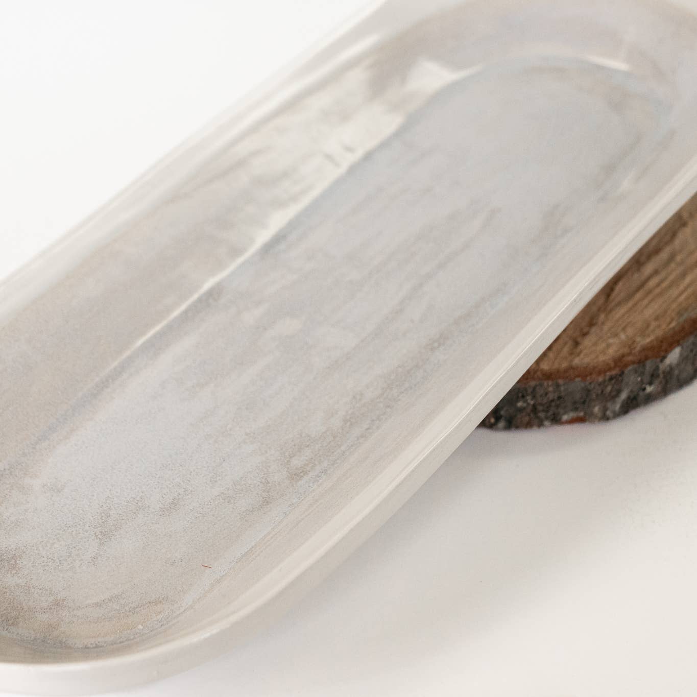 Organic Edge Long Oval Dish