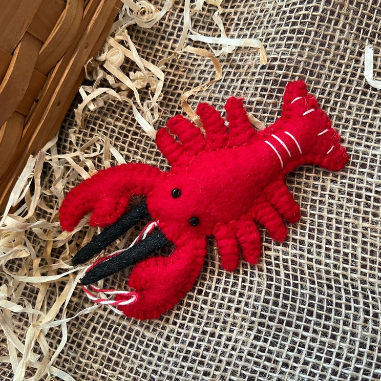 Wool Ornaments-Lobster