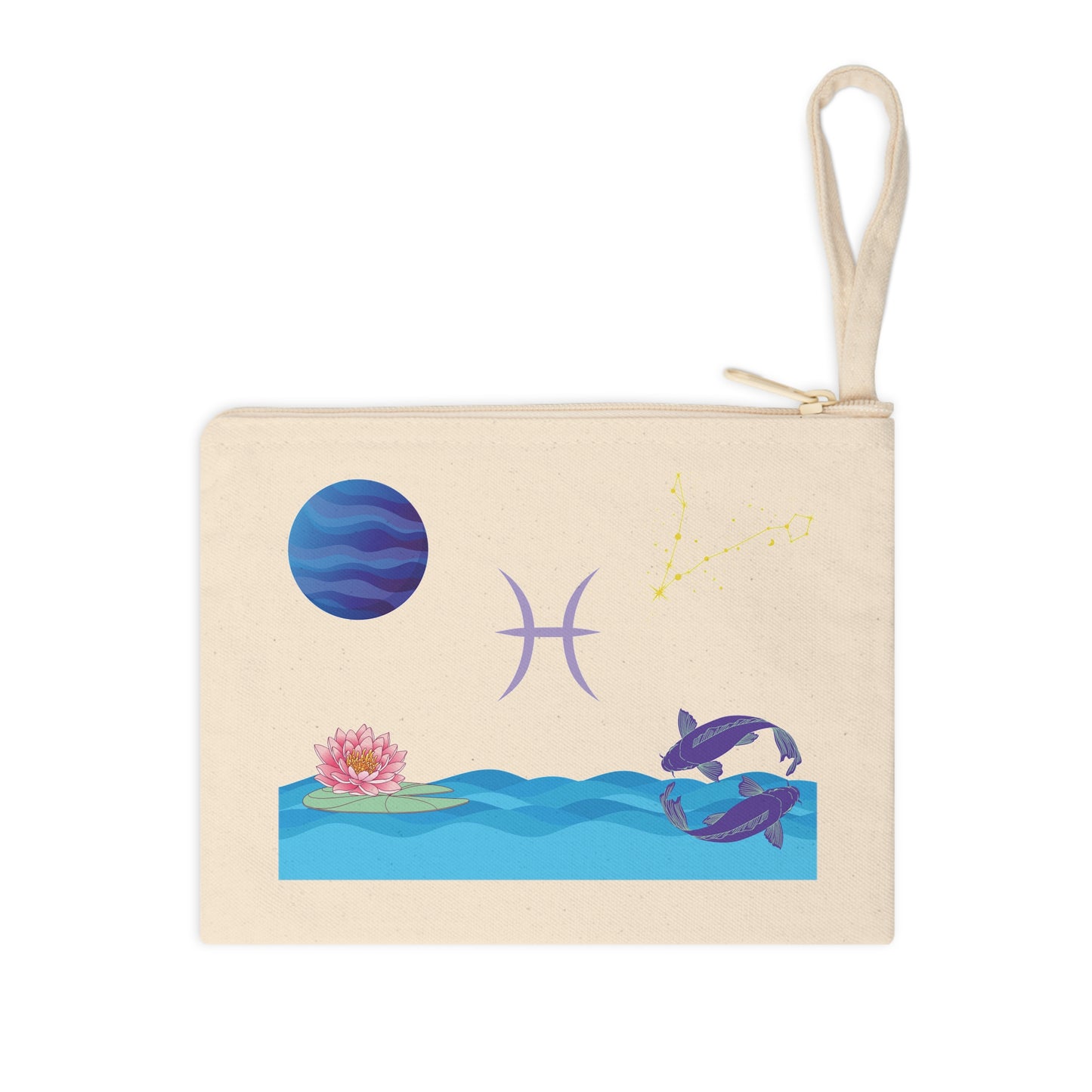 Zodiac Zipper Pouch-Pisces