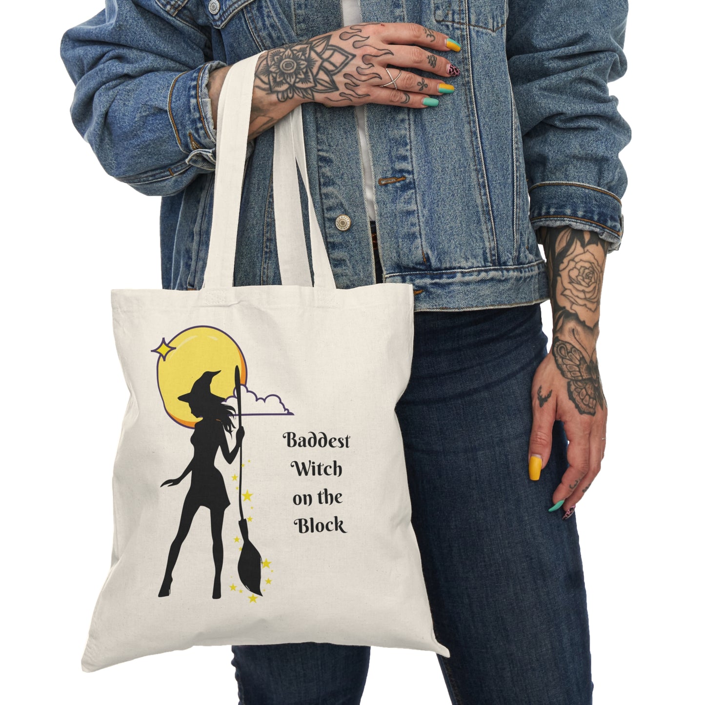 Halloween Tote Bag-Baddest Witch on the Block