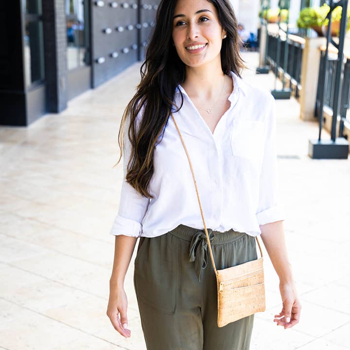 Cork Crossbody Bag | Rustic Cork