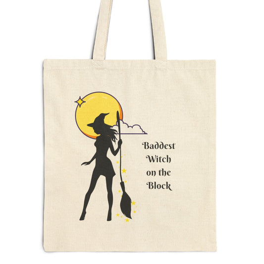 Halloween Tote Bag-Baddest Witch on the Block