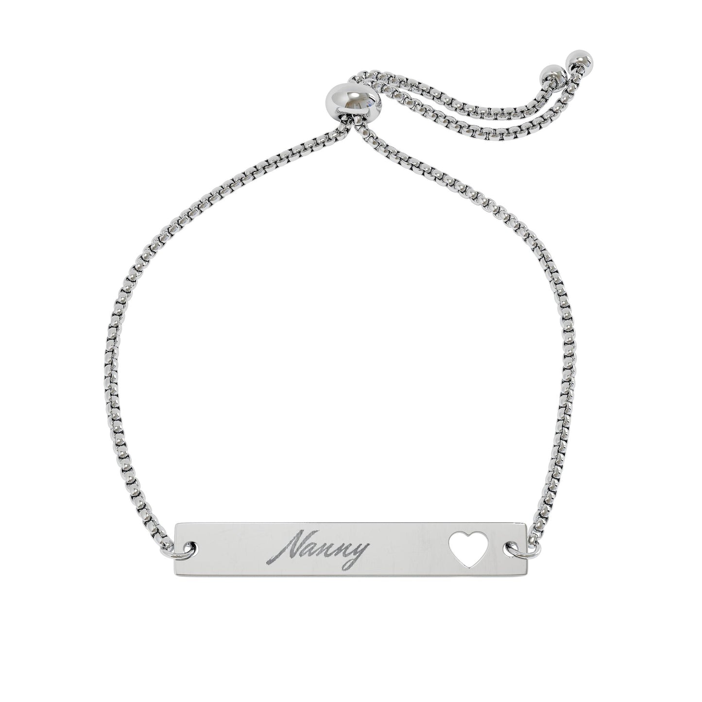 Engraved Heart Bracelet-Nanny
