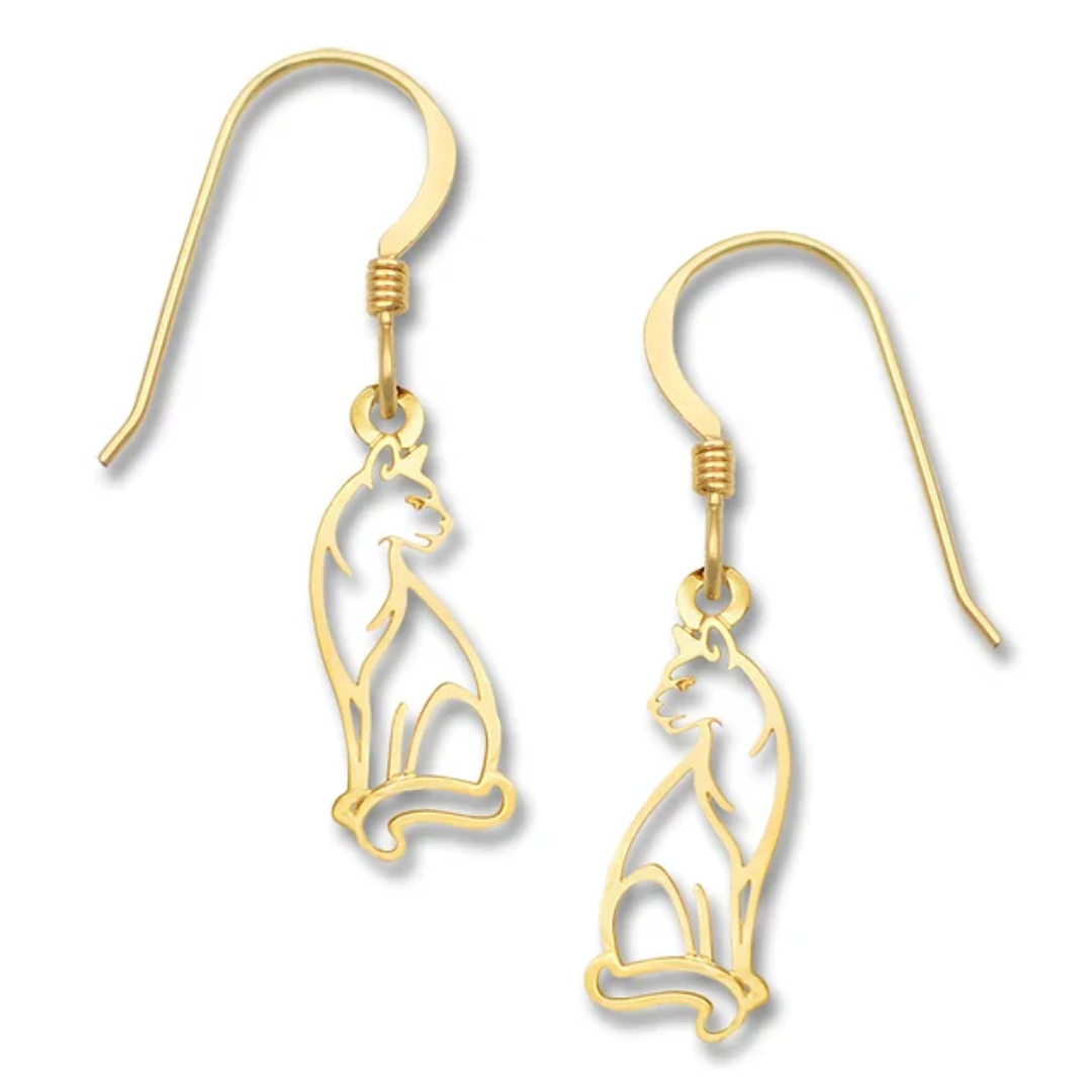 Cat Earring-Gold