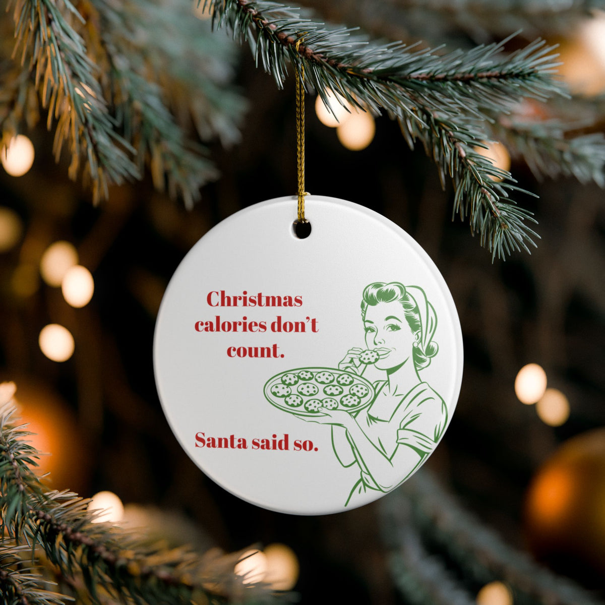 Christmas Calories Ornament