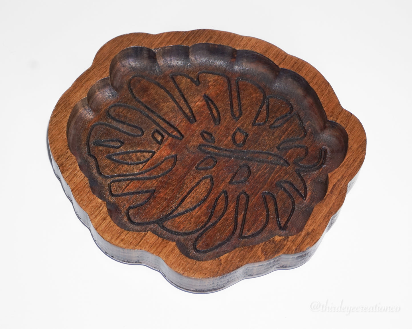 Monstera Leaf Wood Tray