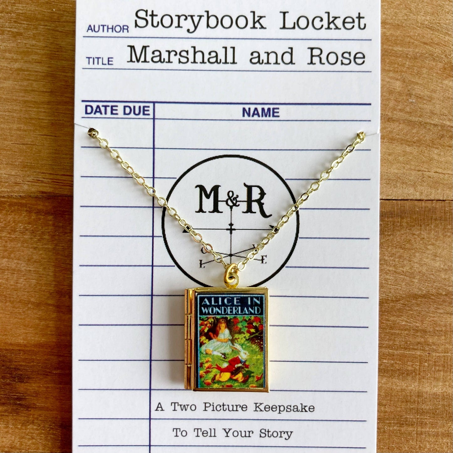 Book Locket-Alice In Wonderland