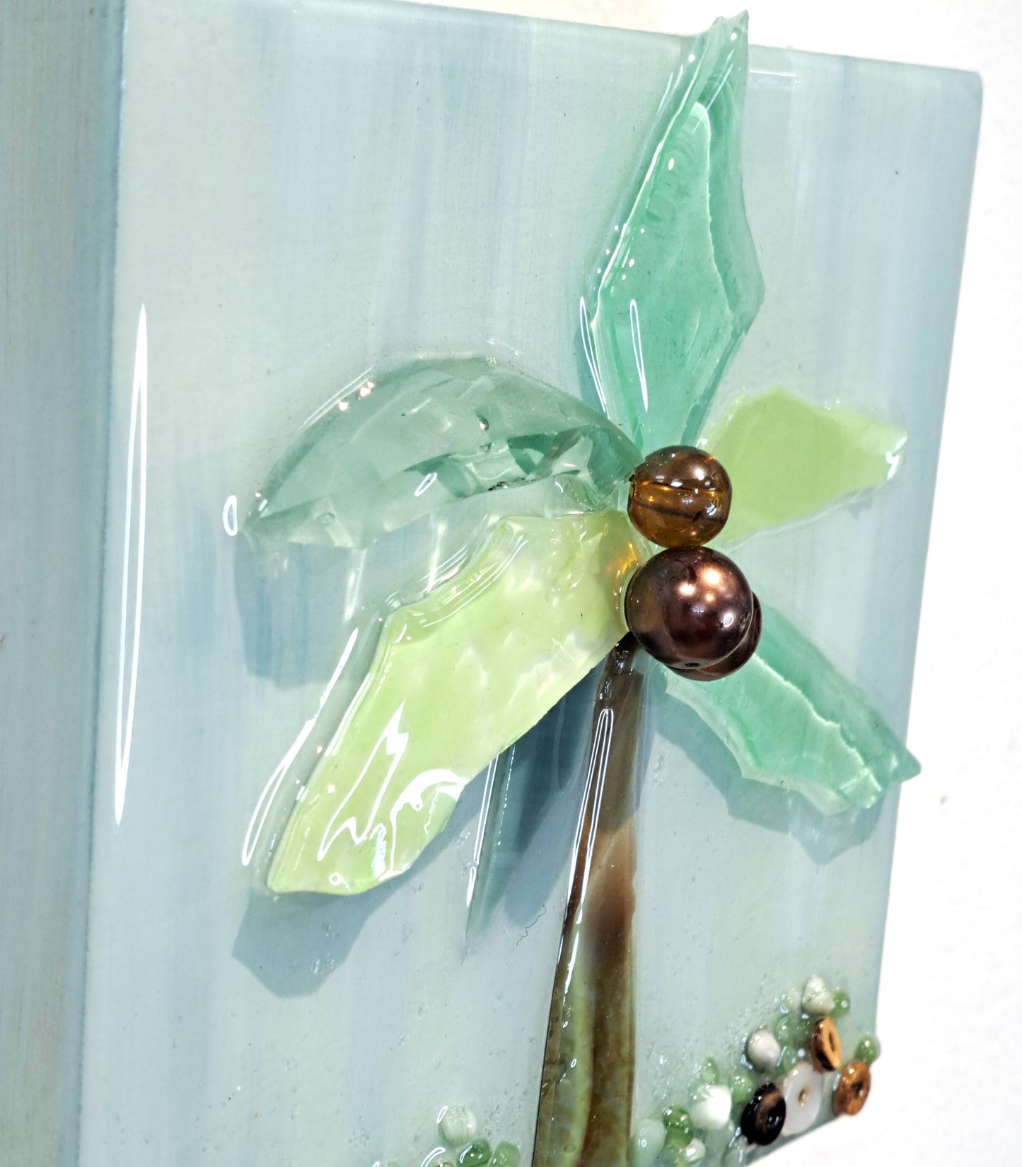 Palm Tree Glass Wall Art-Mini