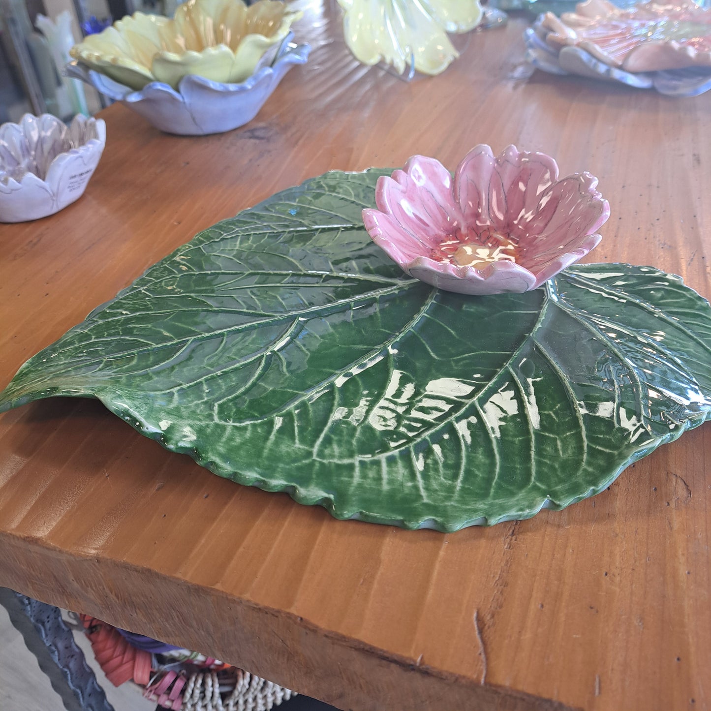 Sunflower Leaf Platter