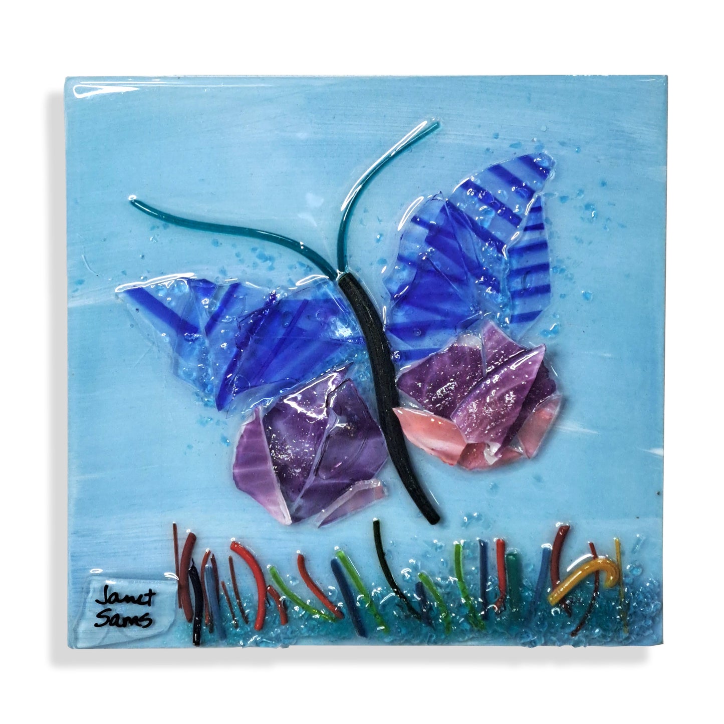 Shattered Glass Art-Butterfly Mini