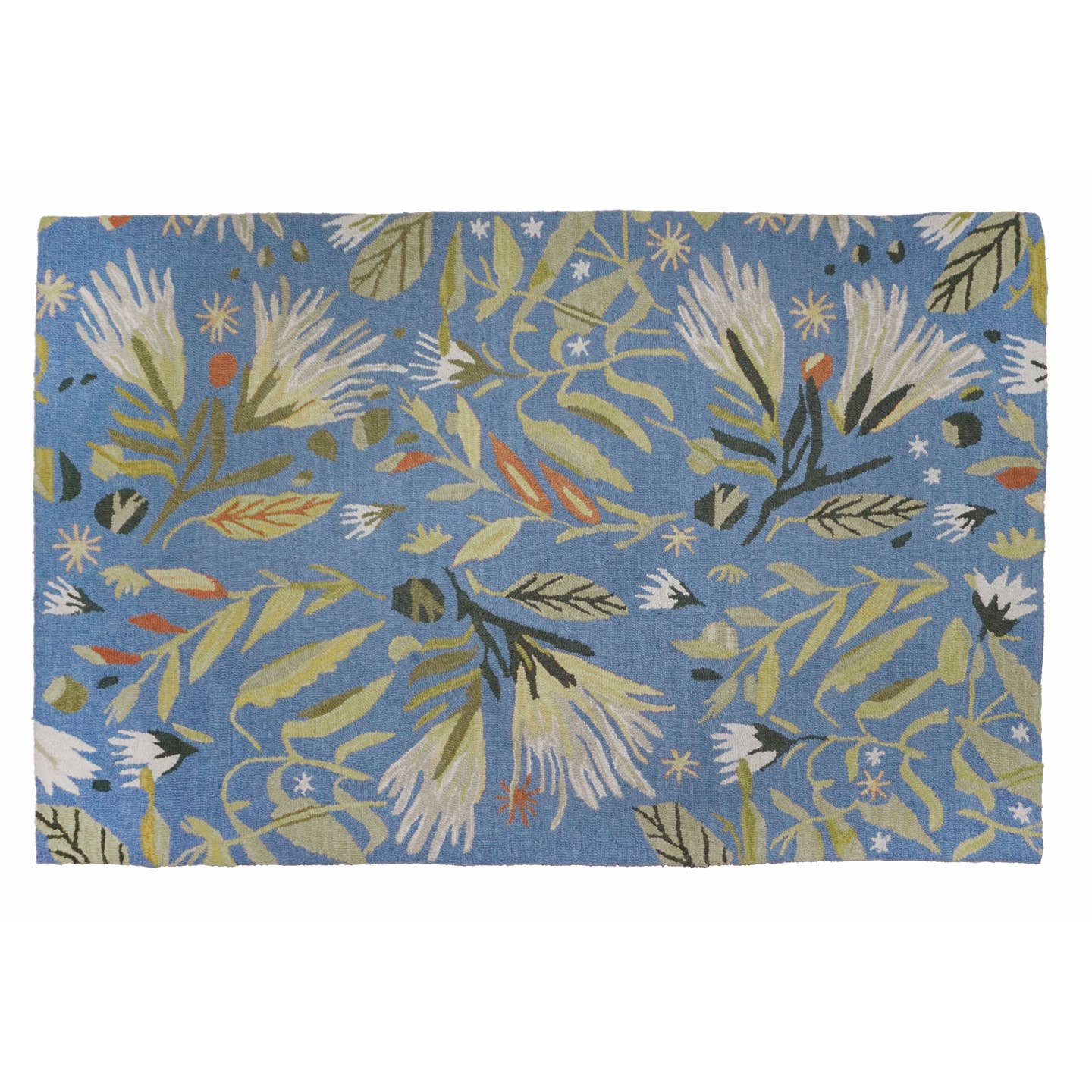 Lily Wind Hooked Rug