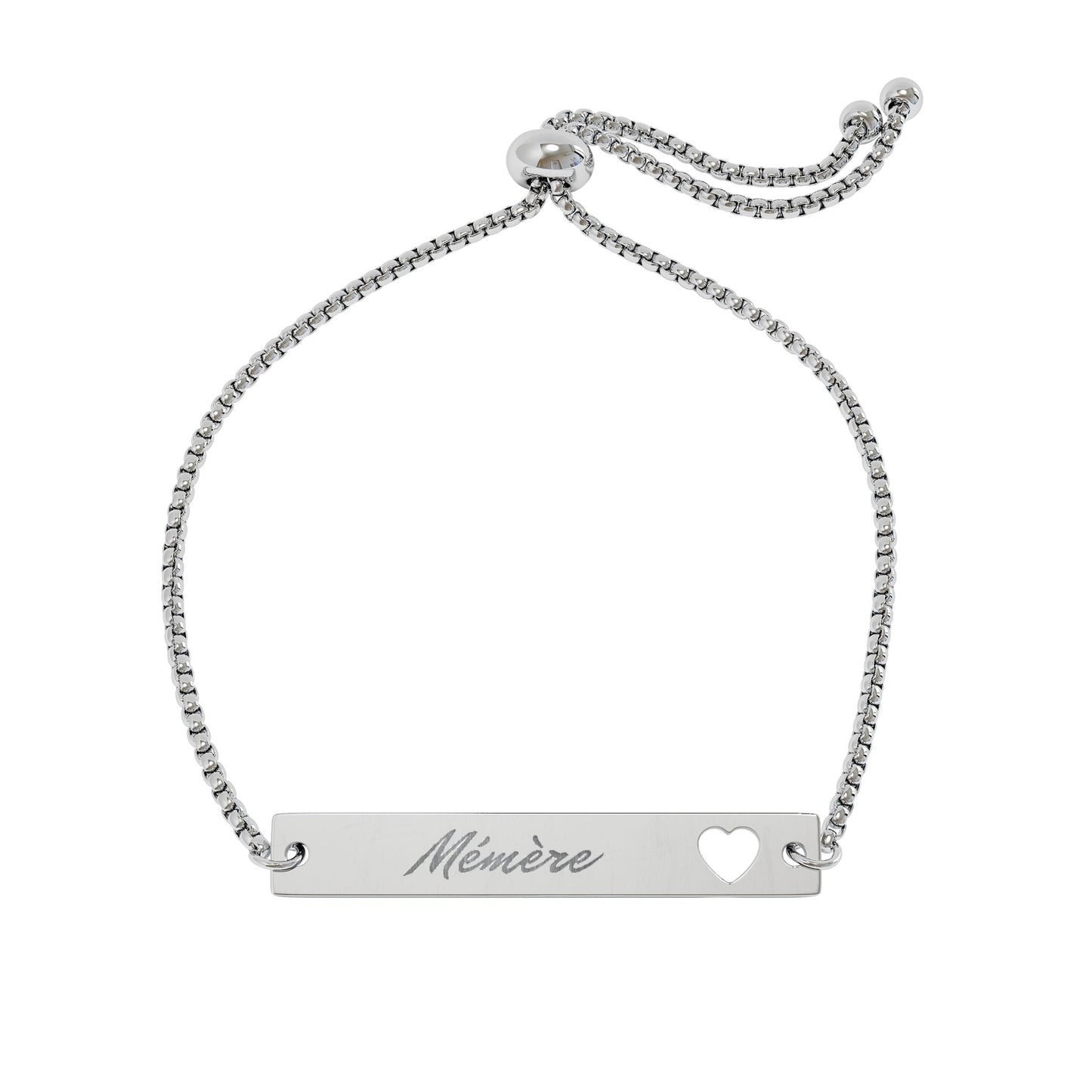 Engraved Heart Bracelet-Mémère