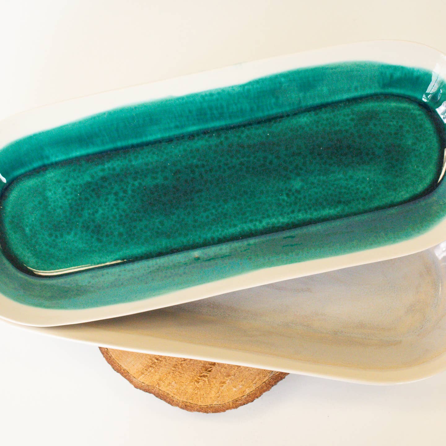 Organic Edge Long Oval Dish