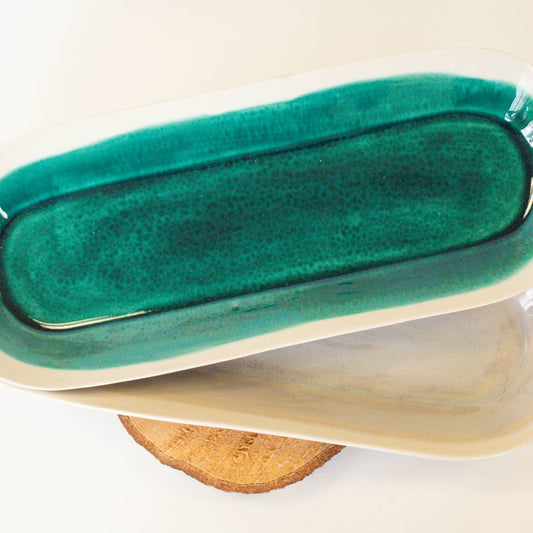 Organic Edge Long Oval Dish