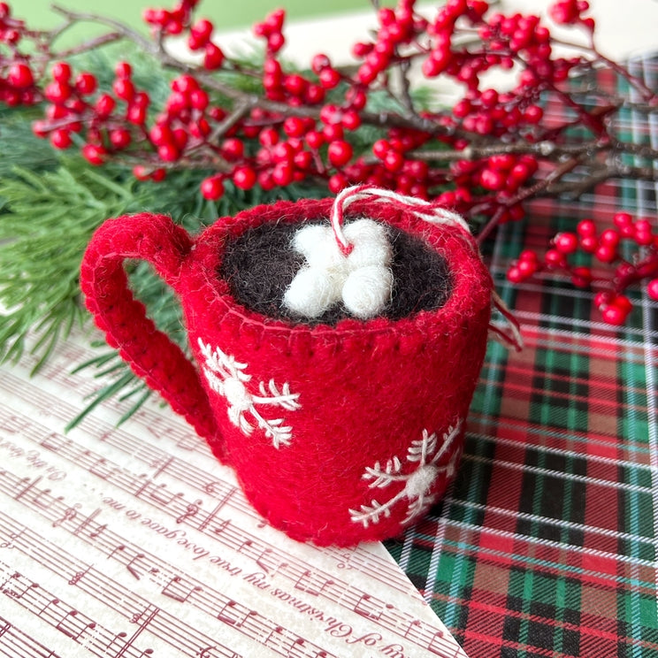 Wool Ornament-Hot Chocolate