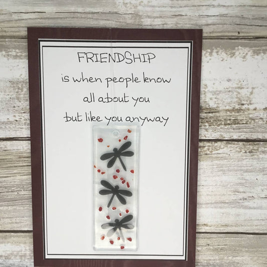 Suncatcher Card-Friendship/Dragonfly