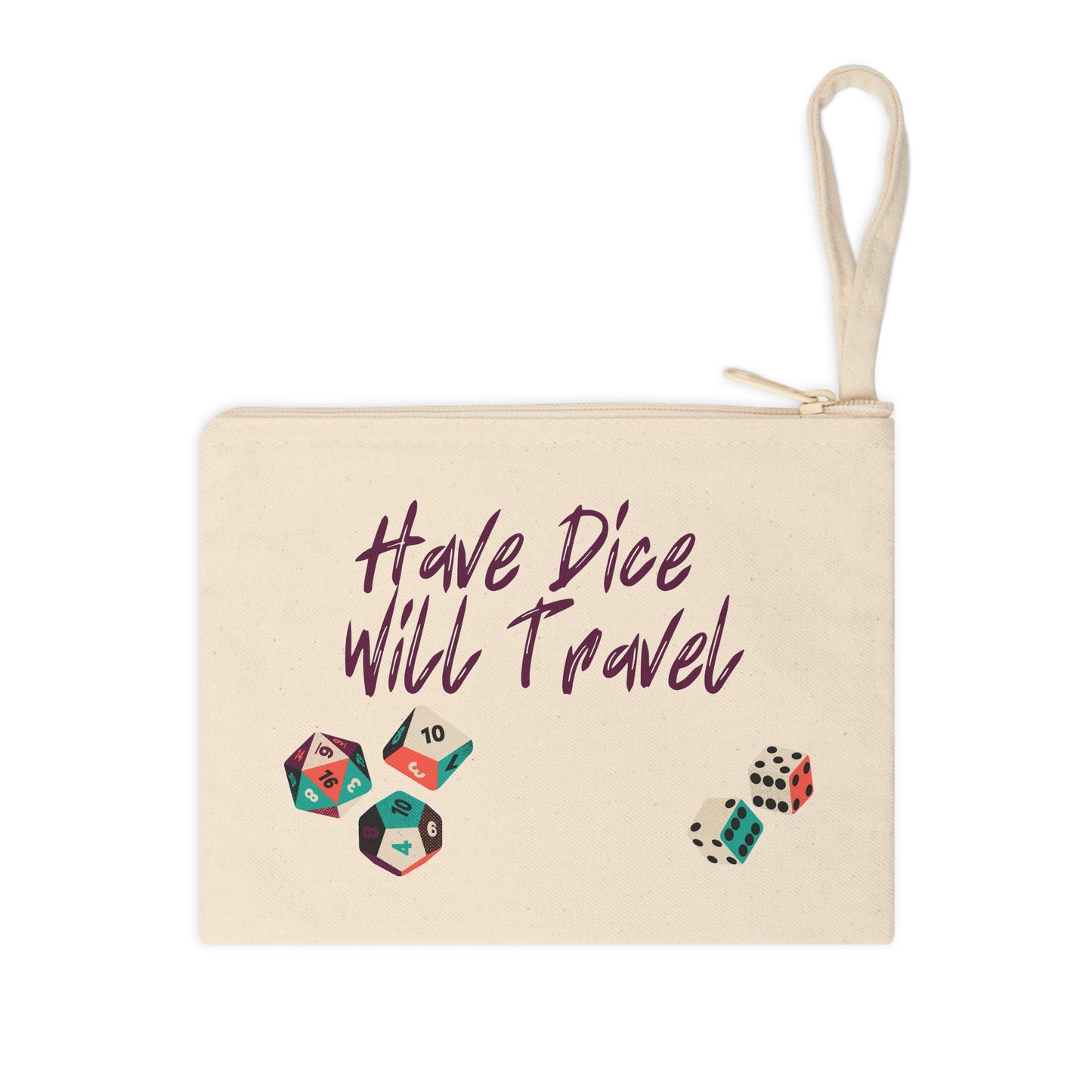 Zipper Pouch-Have Dice Will Travel