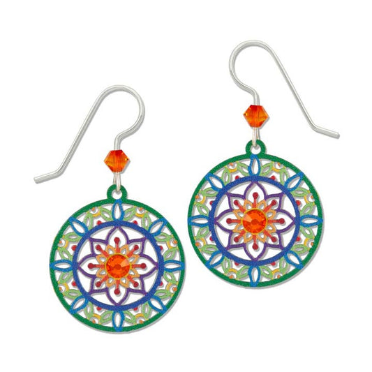 Vibrant Mandala Earrings