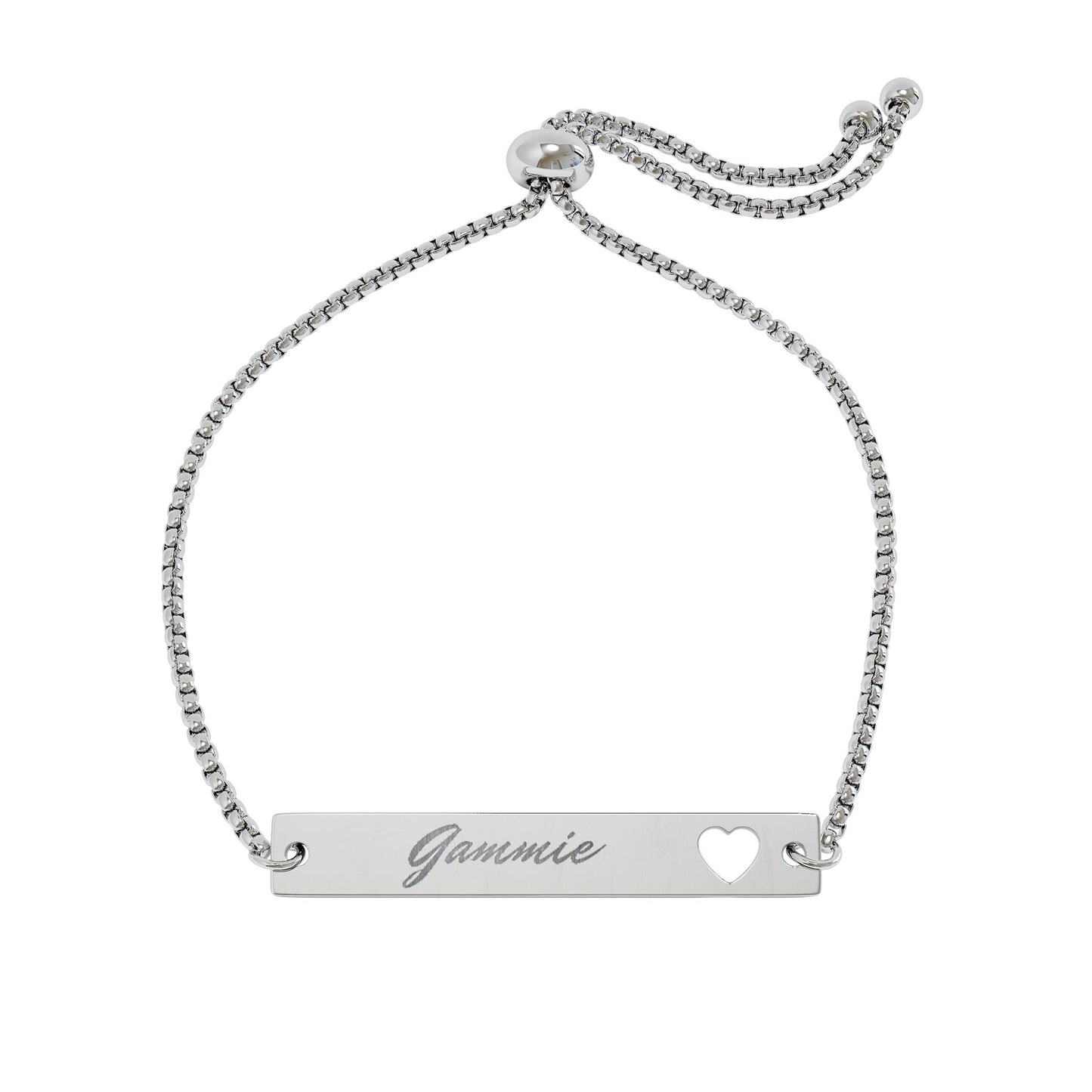 Engraved Heart Bracelet-Gammie