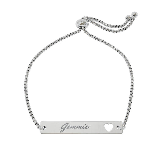 Engraved Heart Bracelet-Gammie