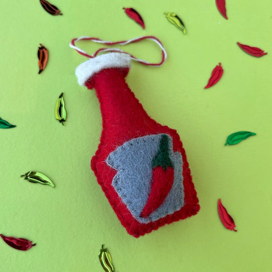 Wool Ornament-Hot Sauce