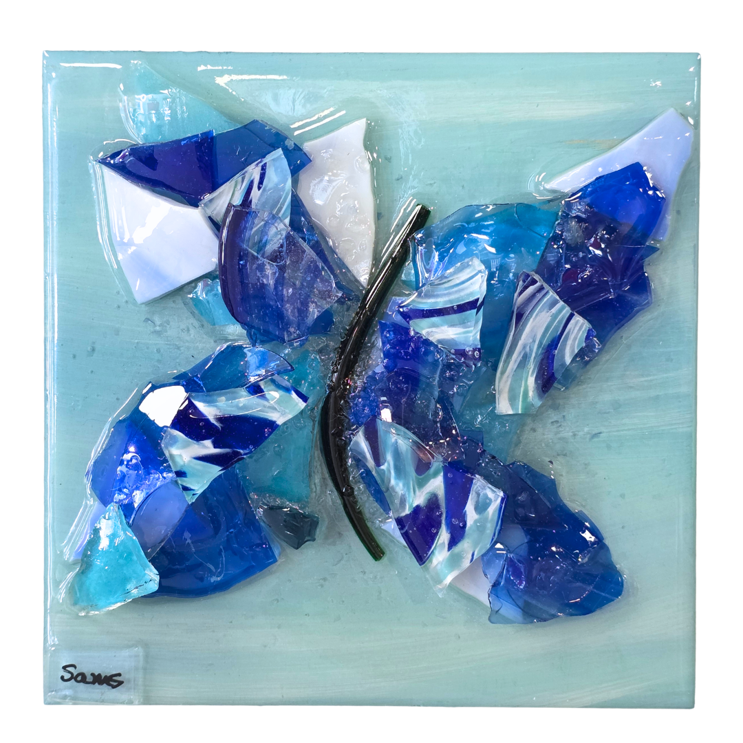 Shattered Glass Art-Butterfly Mini