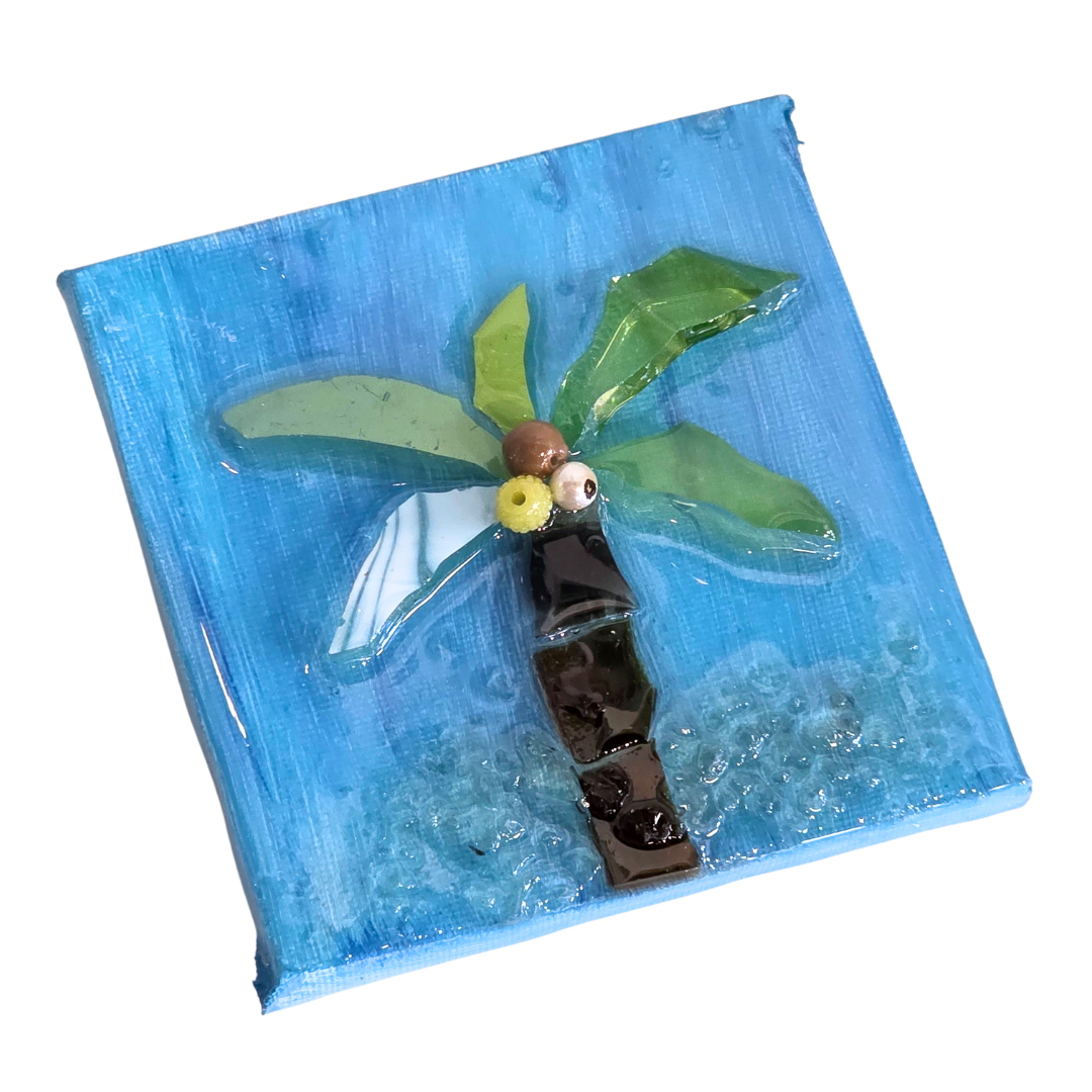 Shattered Glass Art-4"x4"