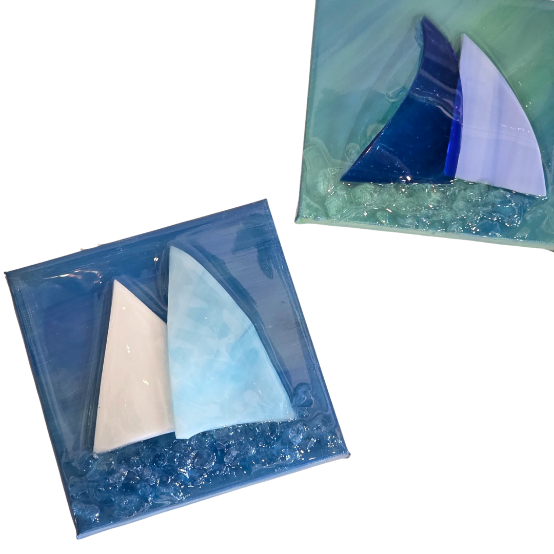 Shattered Glass Art-4"x4"