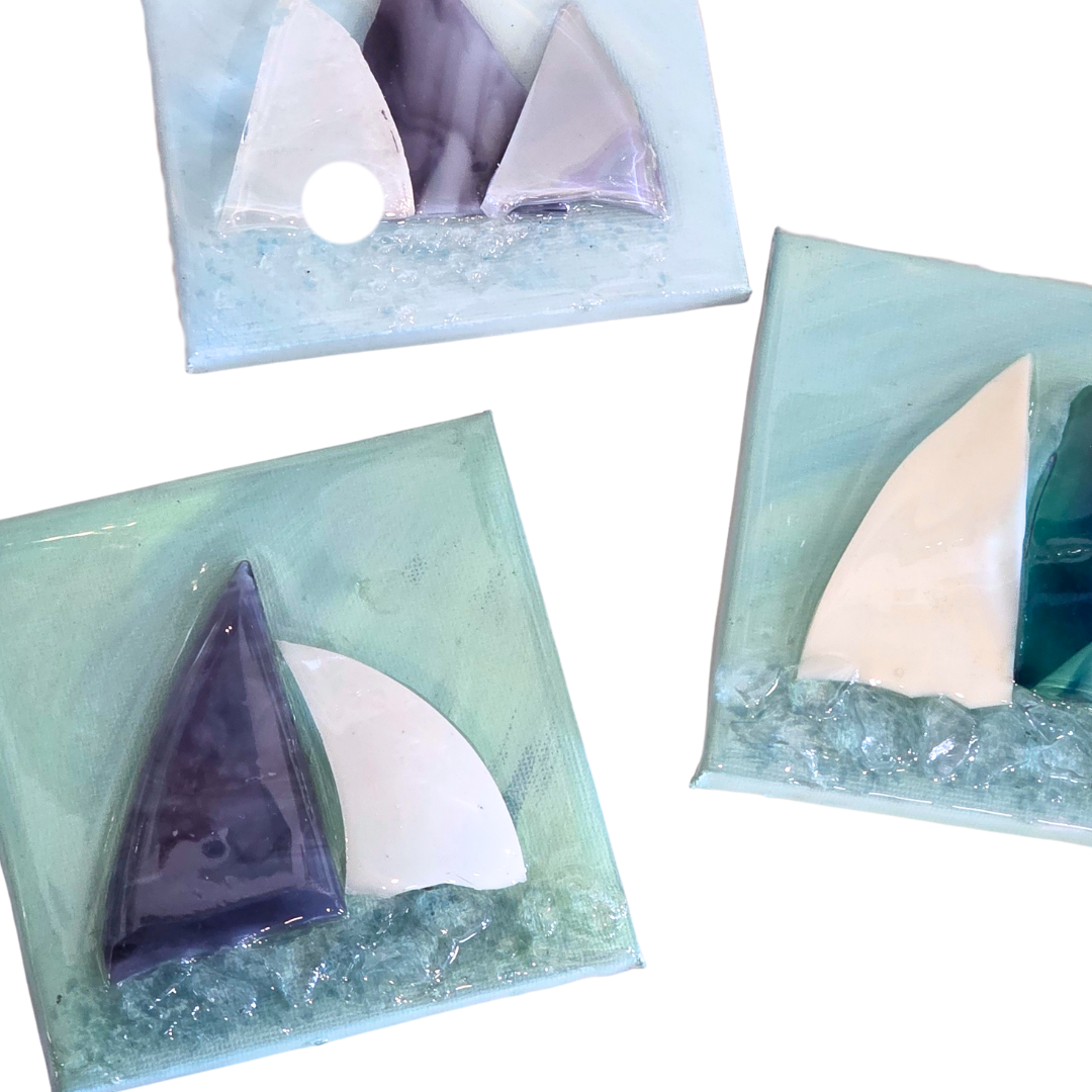 Shattered Glass Art-4"x4"