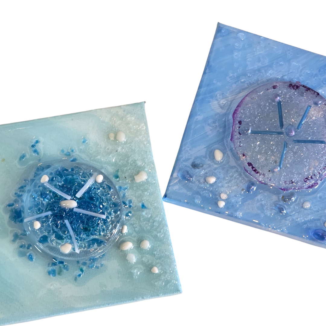 Shattered Glass Art-4"x4"