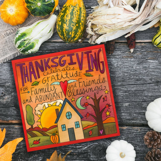 Abundant Heart Thanksgiving Plaque