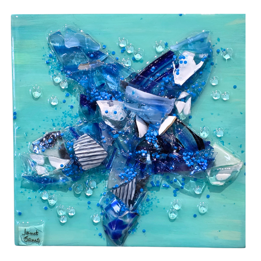 Shattered Glass Art-Starfish