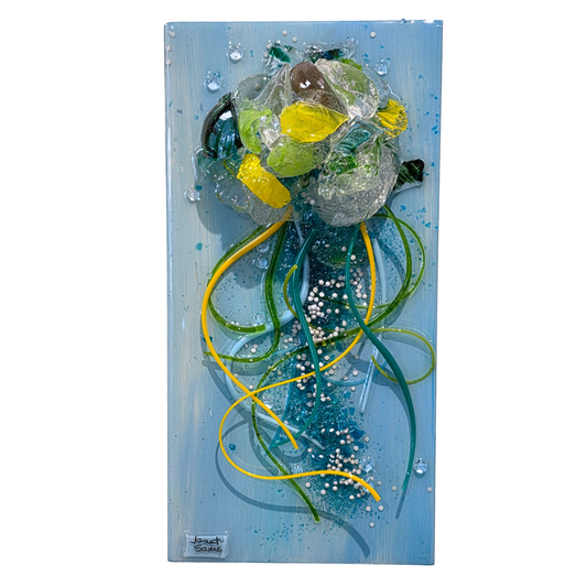 Jellyfish Glass Wall Art