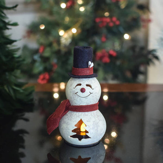 Snowman Gourd Sculpture-Easton