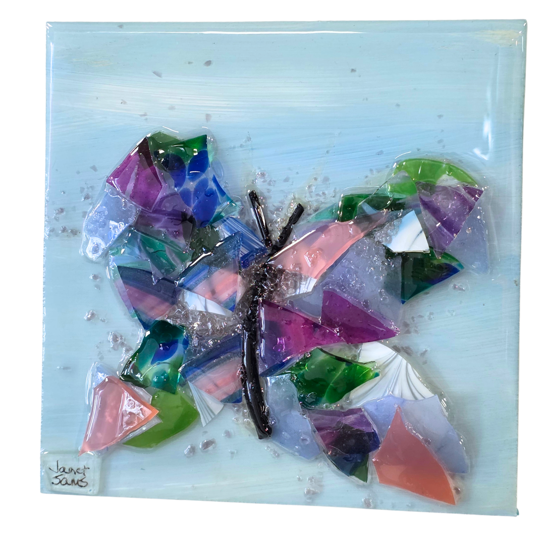 Shattered Glass Art-Butterfly Mini