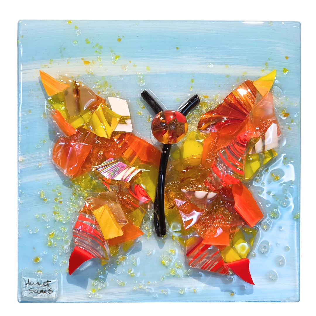 Shattered Glass Art-Butterfly Mini