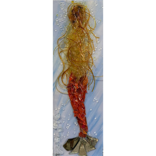 Shattered Glass Art-Mermaid Pyra