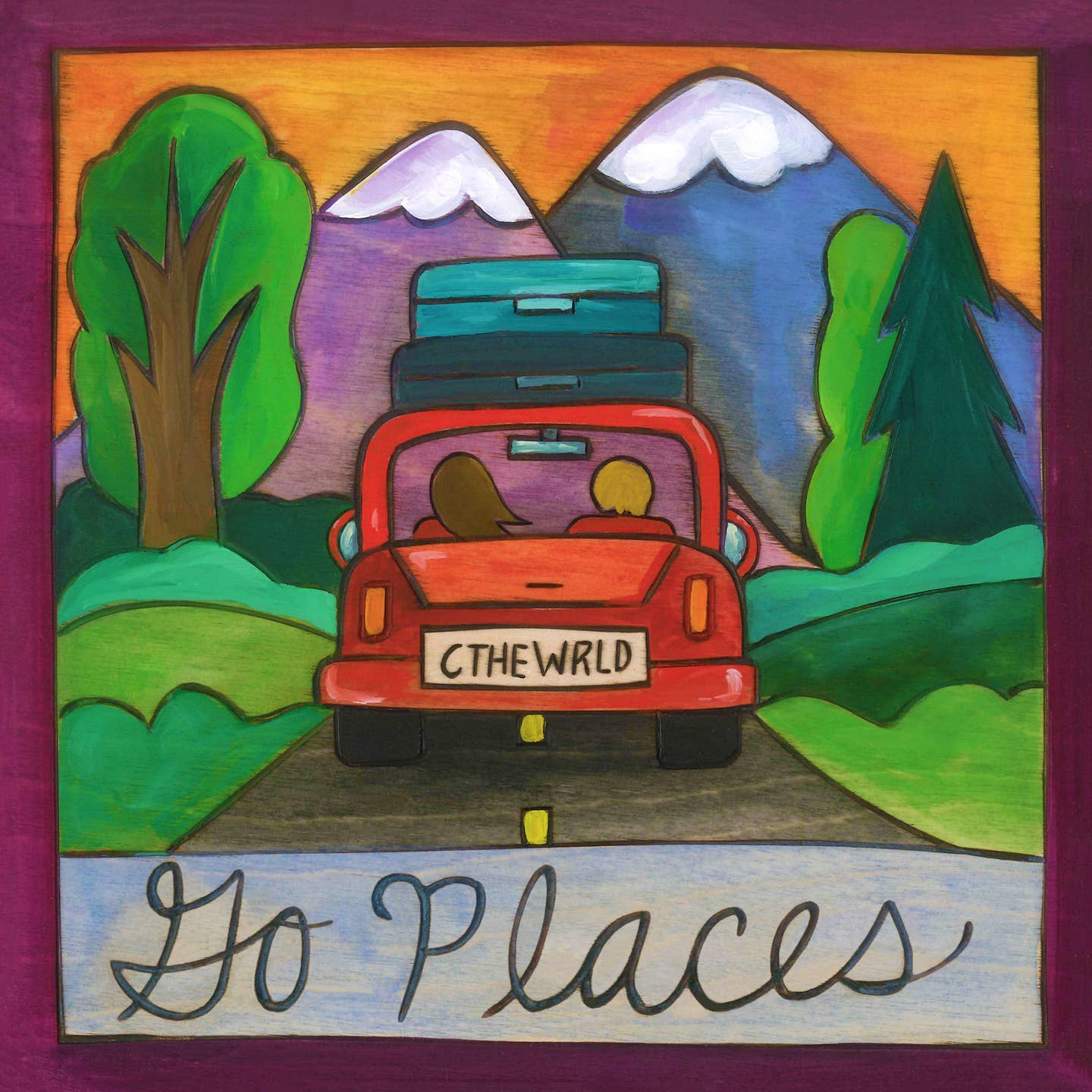 Road Trippin' Plaque-6"