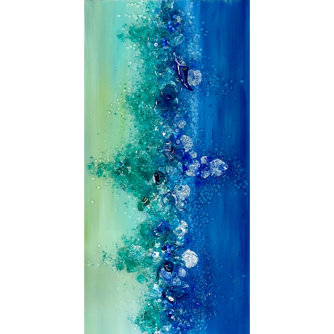 Shattered Glass Art-Submerged
