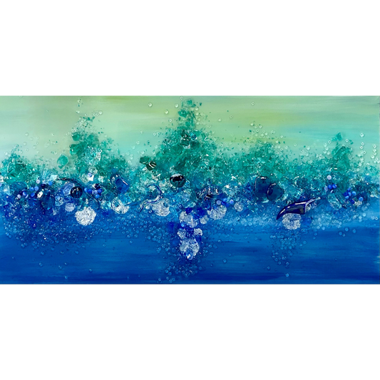 Shattered Glass Art-Submerged