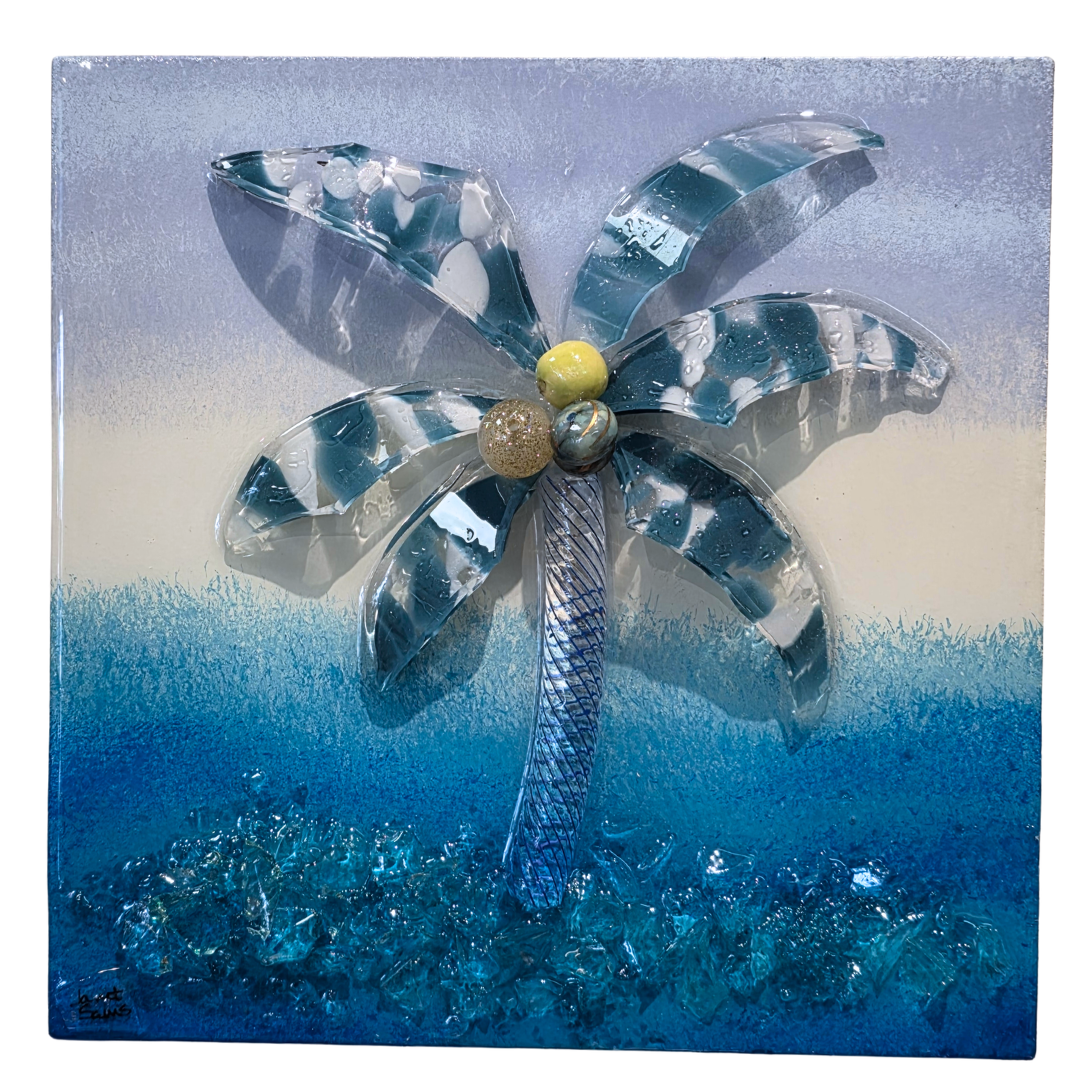 Shattered Glass Palms-10" Square