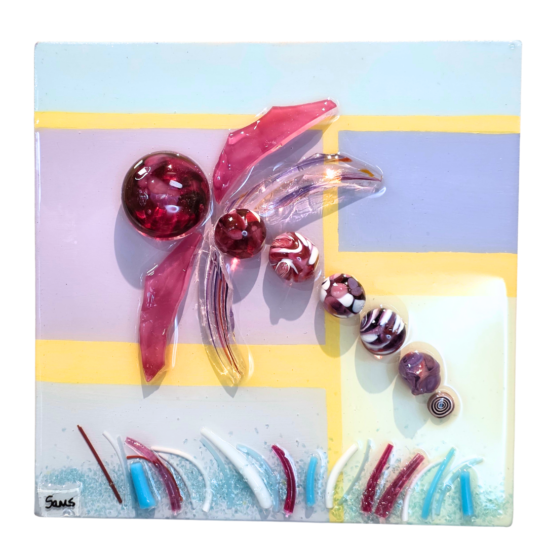 Shattered Glass Art-Dragonfly