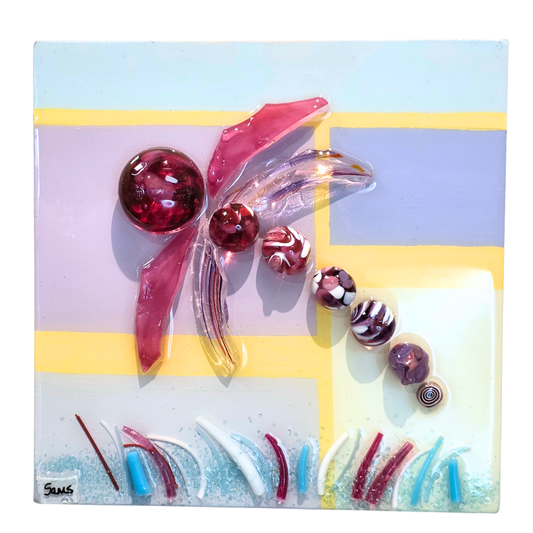 Shattered Glass Art-Dragonfly