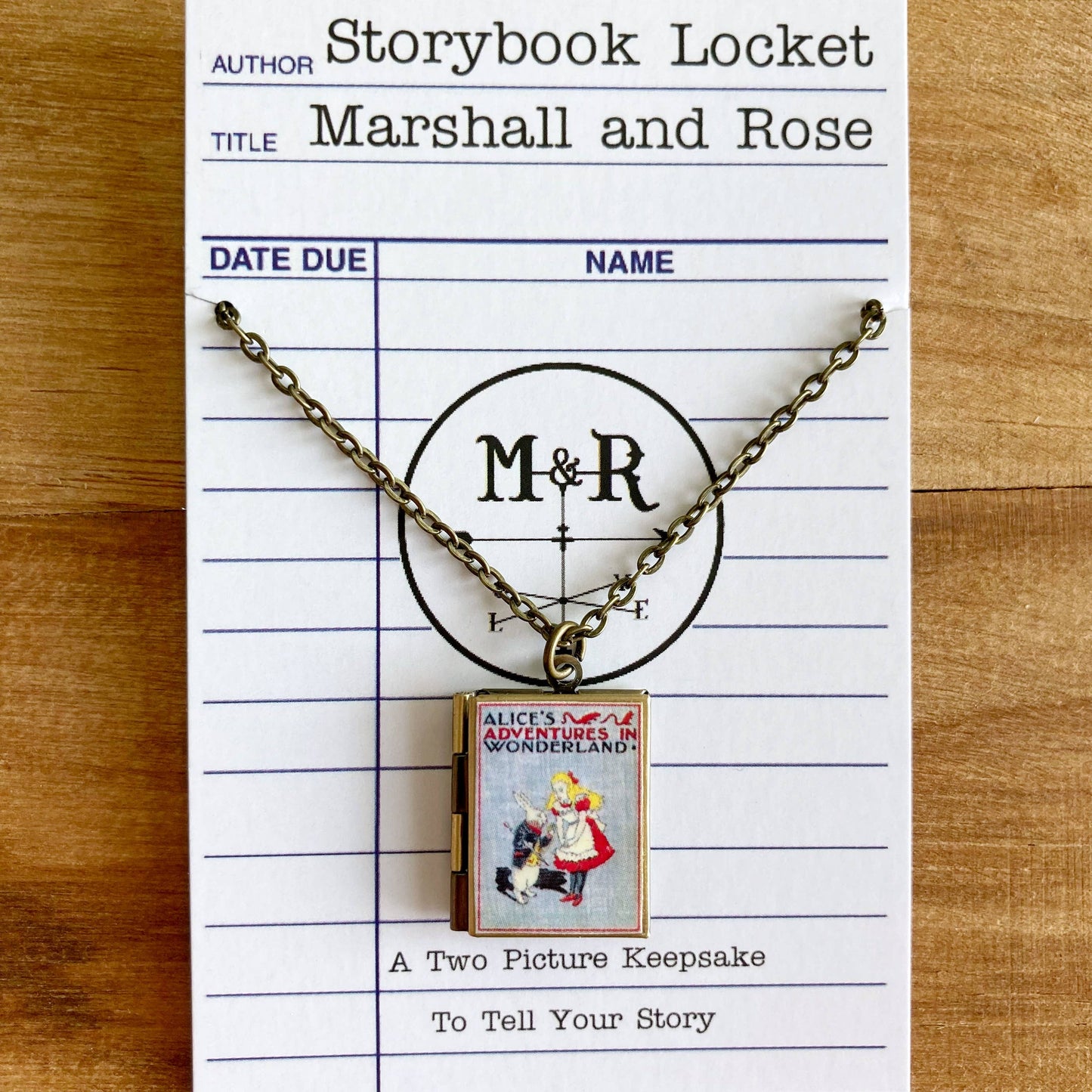 Book Locket-Alice In Wonderland (Rabbit)